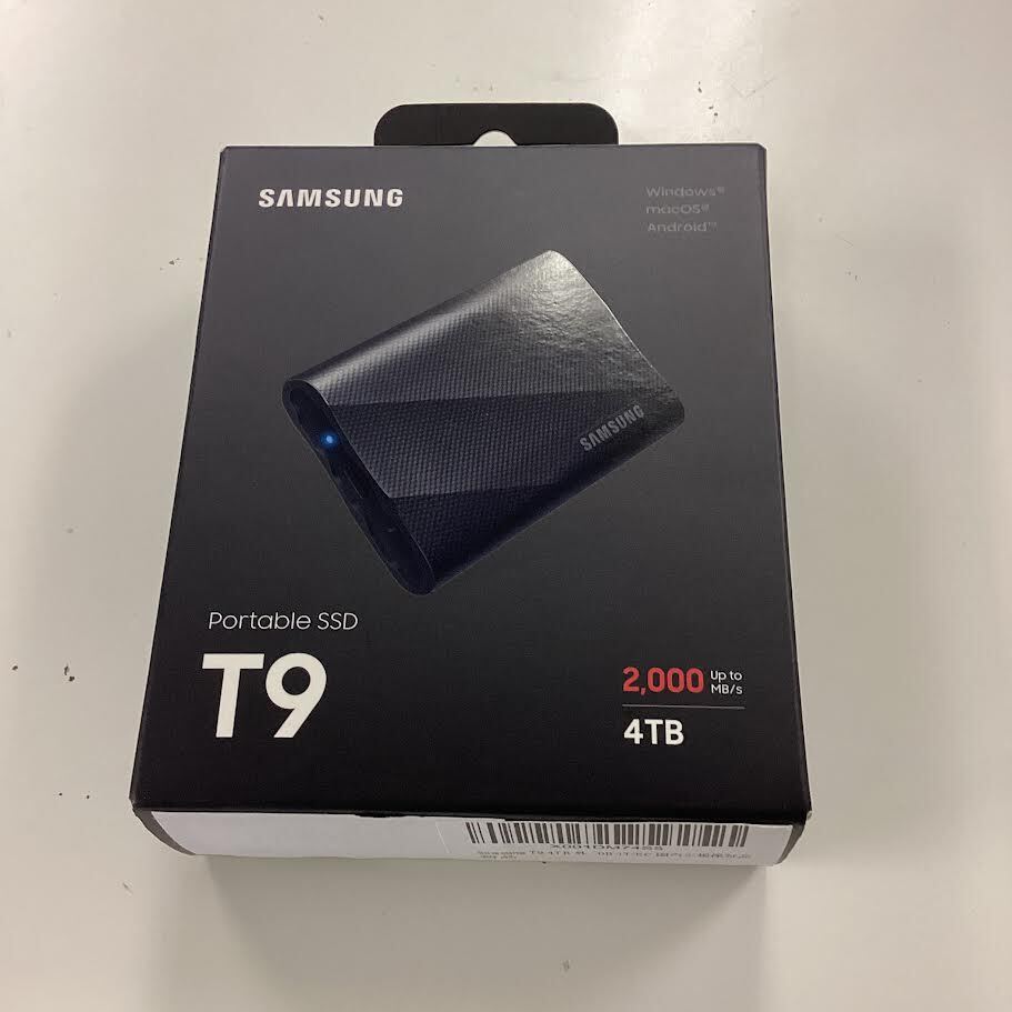 Samsung T9 4TB 外付けSSD USB3.2 Gen2×2 MU-PG4T0B-IT/EC 