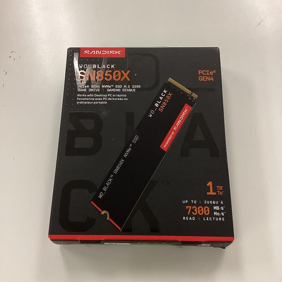 Western Digital ウエスタンデジタル WD BLACK M.2 SSD 内蔵 1TB NVMe PCIe Gen4 x4 WDS100T2X0E-EC SN850X