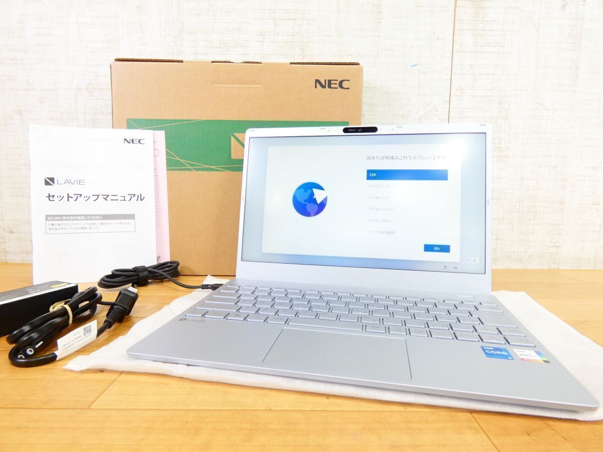 (SS-40) 未使用品！ NEC N13 Slim PC-N1355FAM-KH2 ノートパソコン Core i5-1235U/8GB/256GB/Windows11 @80 (3)