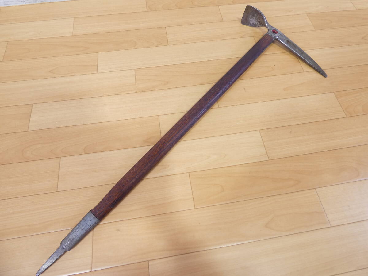 中古品【CL Simond Chamonix】ピッケル★シモン/シャモニー/木製シャフト/ビンテージ/状態考慮@120(7)