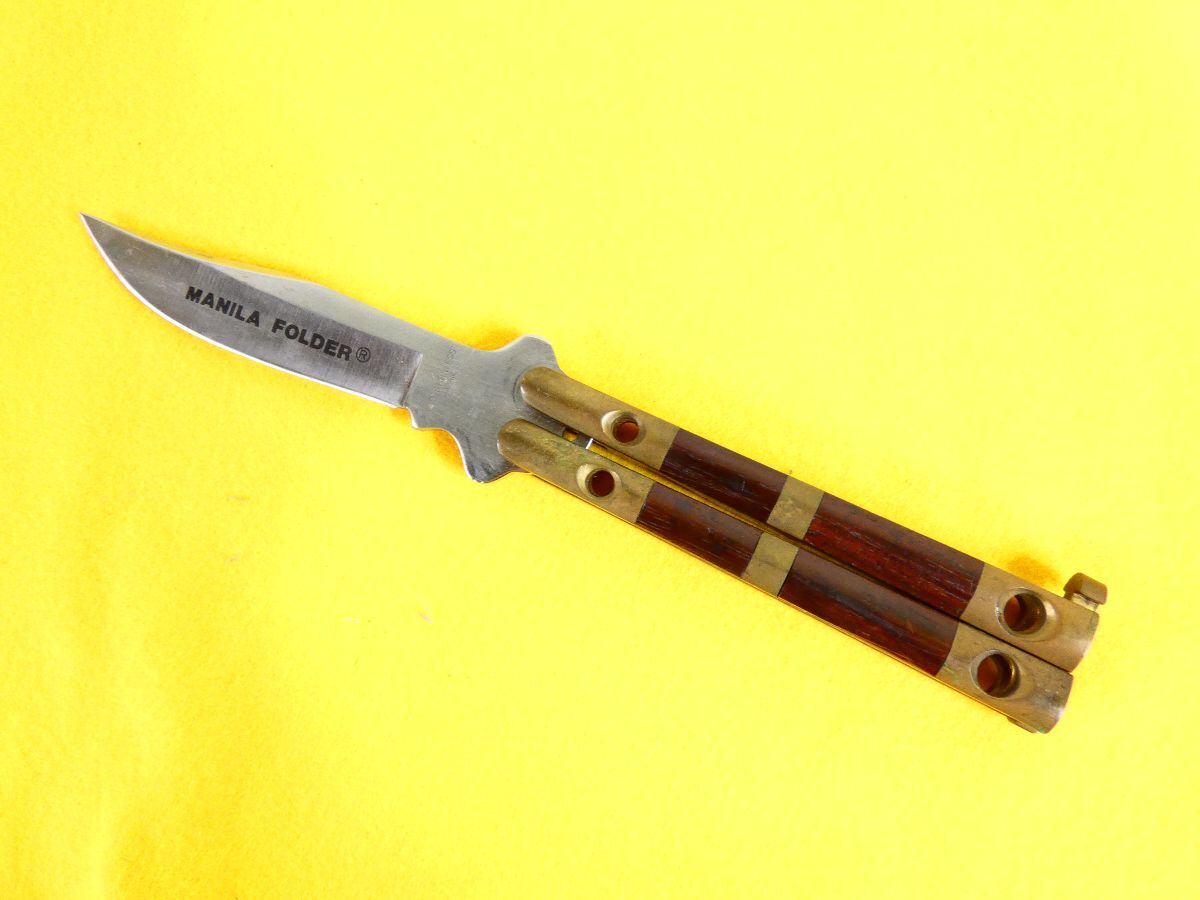 (Tk-22) MANILA FOLDER バタフライナイフ 日本製 関市 SEKI 折りたたみナイフ キャンプ アウトドア @送料430円(7)