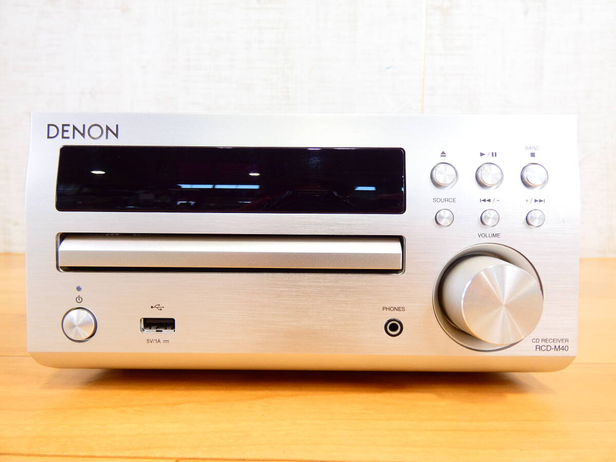 S) DENON デノン RCD-M40 CDレシーバー 音響機器 オーディオ ※現状渡し/CD再生可！ @80 (8)