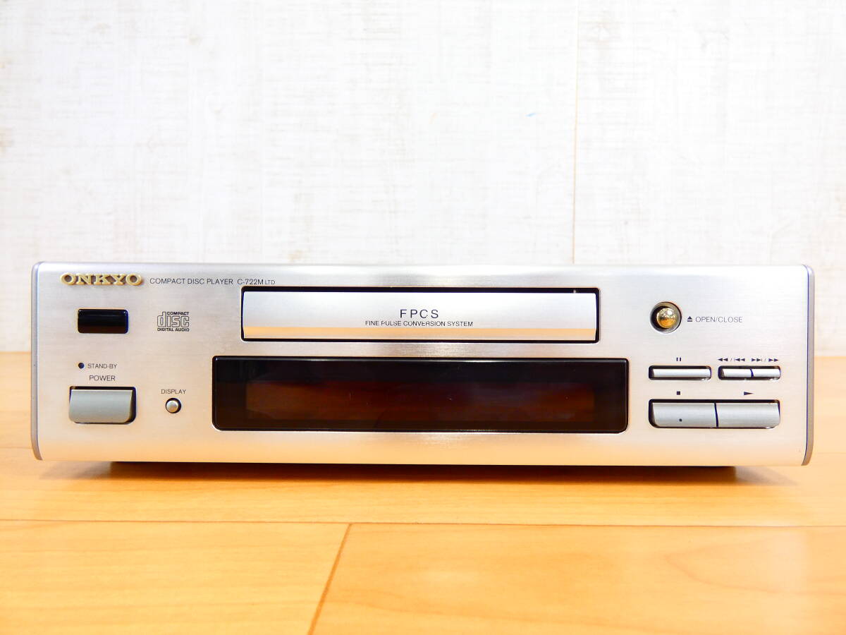 S) ONKYO オンキョー C-722M LTD CDデッキ 音響機器 オーディオ ※ジャンク/読み込み可！ @80 (8)