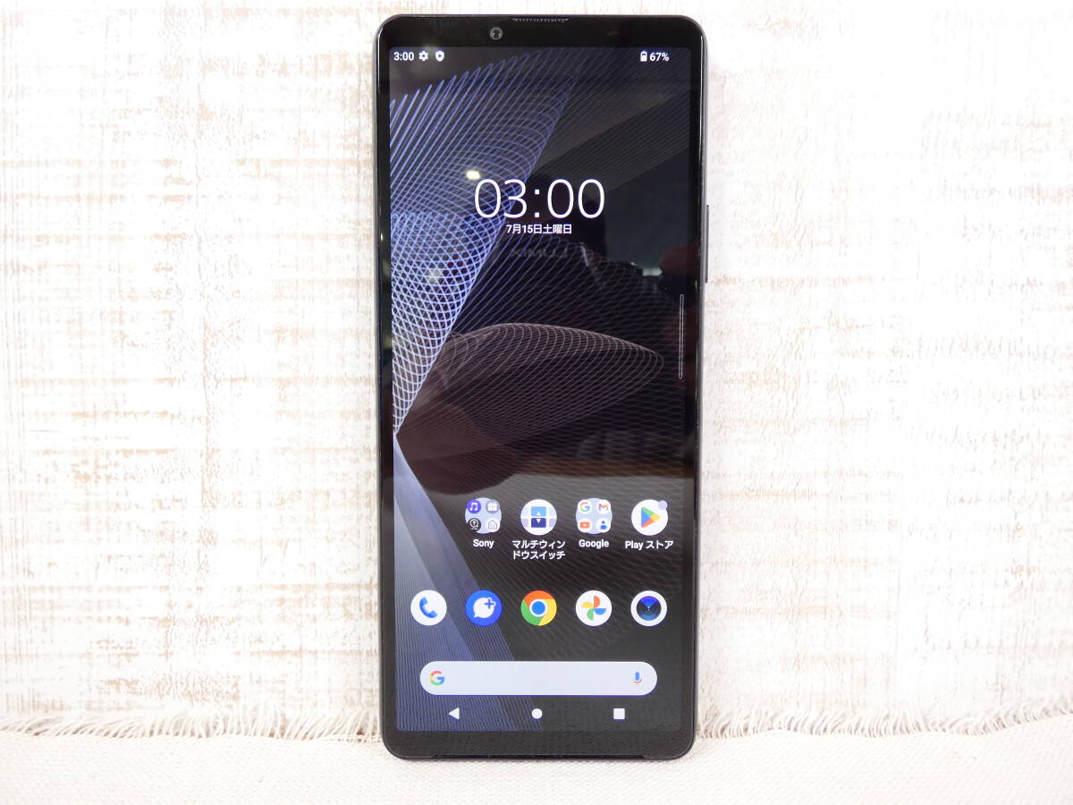 SONY XPERIA 10Ⅲ SOG04 スマートフォン 128GB 利用制限〇 au ※ジャンク @送料600円 (8)