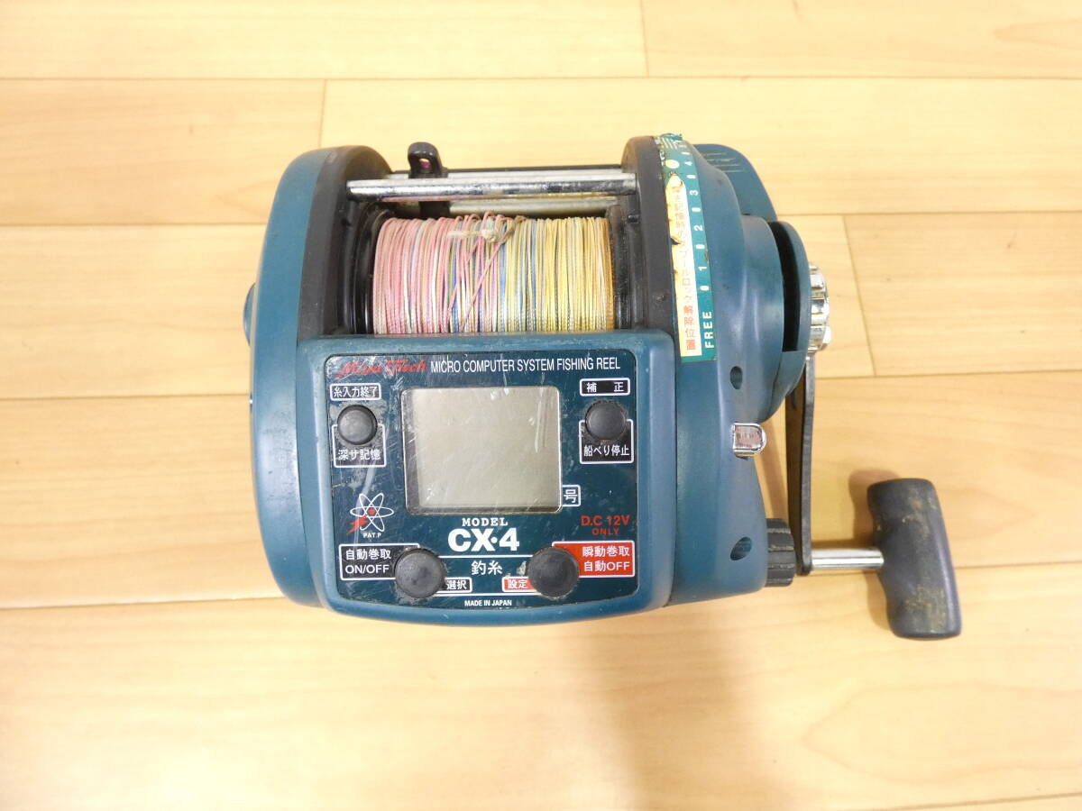 【USED!ミヤマエ 電動リール Miya Epoch CX-4★ミヤエポック/コマンド/コード欠品/状態考慮 ※現状品＠60】