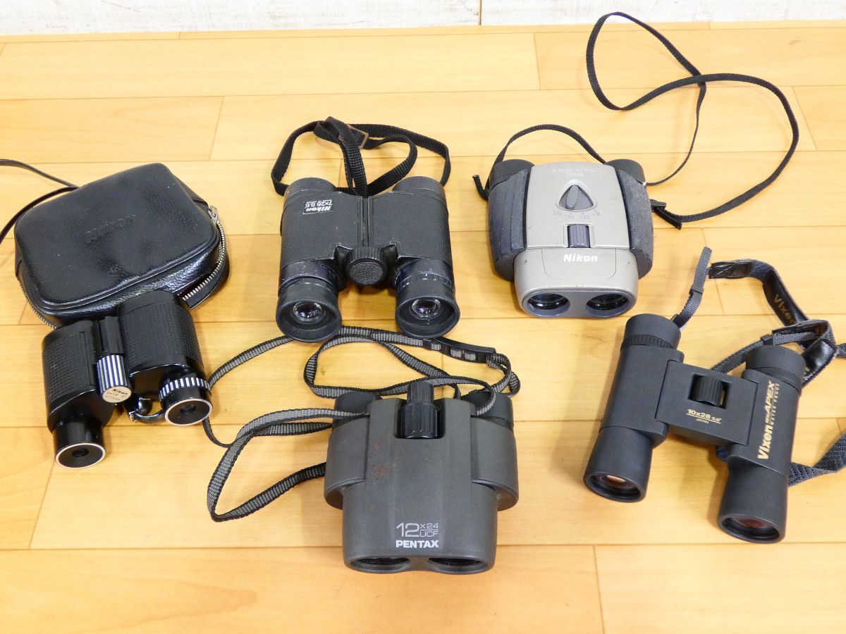(Tk-40) 双眼鏡 ５個 まとめ Nikon Vixen PENTAX ※ジャンク＠60(7)