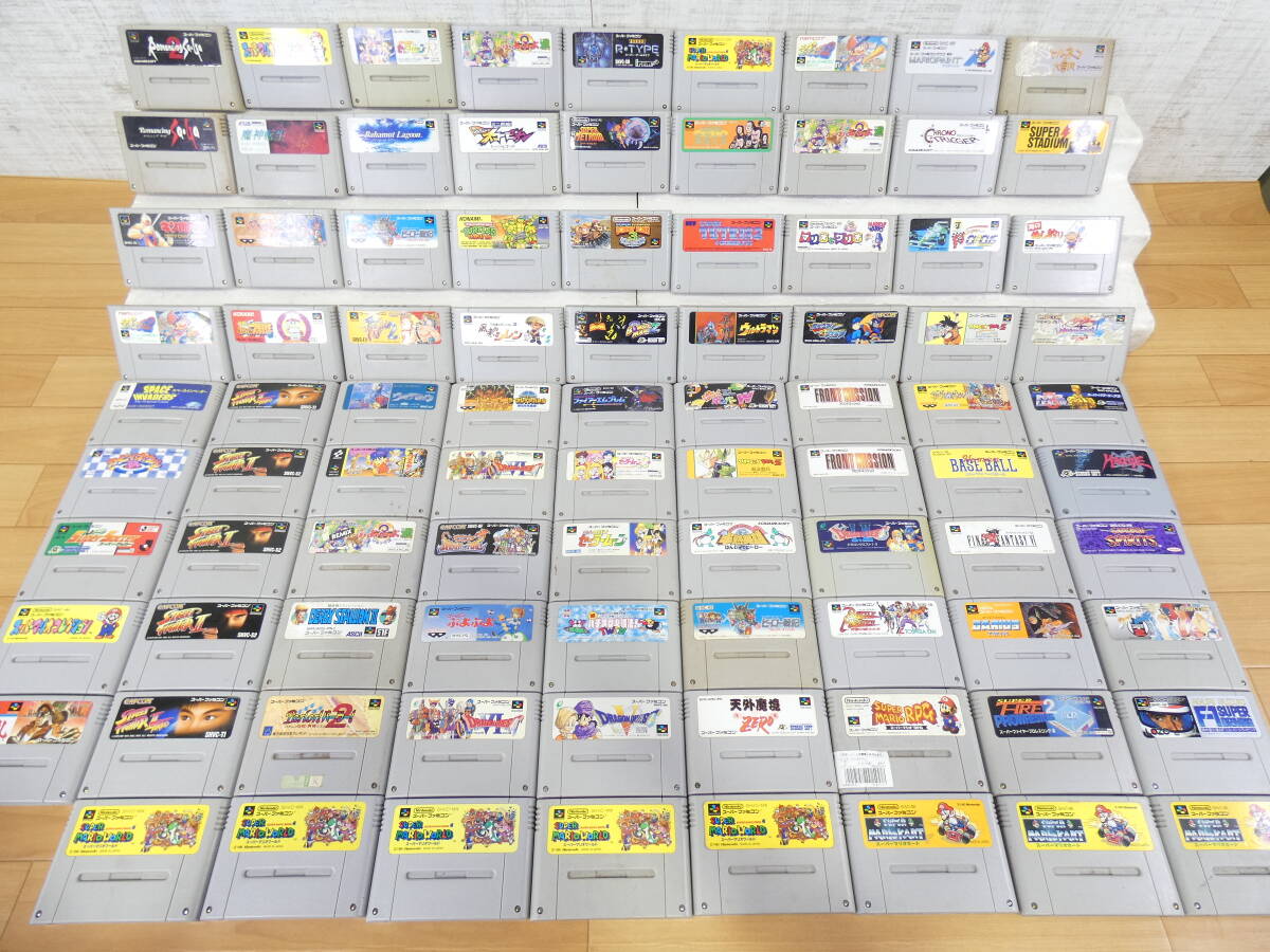 任天堂 スーパーファミコン ソフト89点まとめ売り※現状渡し/動作未確認@100(8)