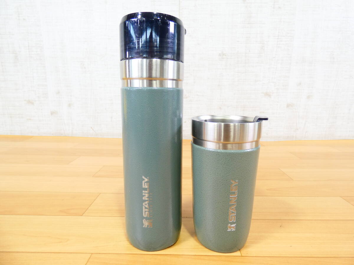 中古品【STANLEY】ゴーシリーズ 709ml 真空ボトル/473ml 真空タンブラー2点まとめ★状態考慮/現状品/要クリーニング@80