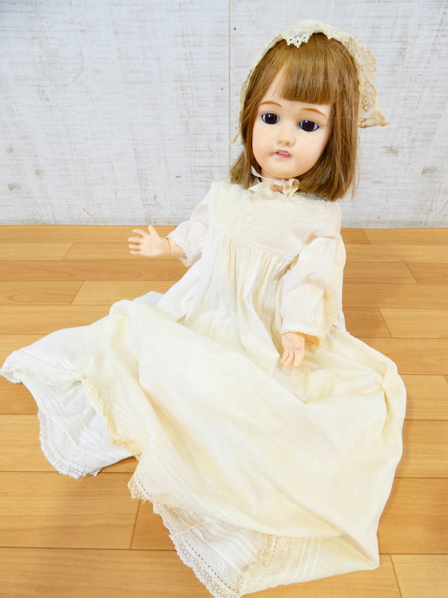 ◎ジャンク 女の子人形 ソフビドール コレクターズドール CD-600 関節可動 全長約60cm オープンマウス/ブラウンアイ 詳細不明 ＠100(7)