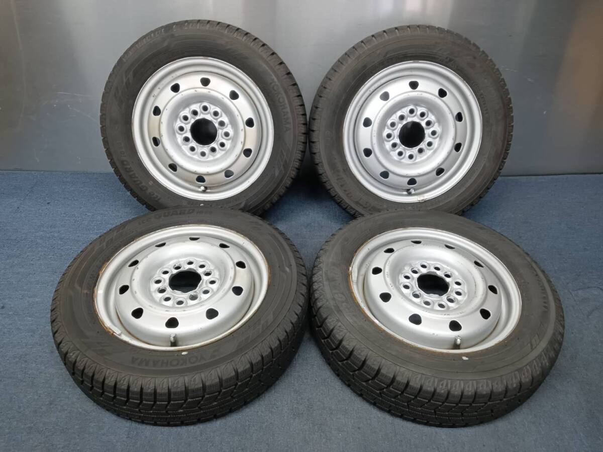 ★8-9分山★24年製★ ヨコハマ iG60 155/65R13　マルチスチール 13×4J 4H-100/110/114.3 4本セット スタッドレス 軽自動車等　A103