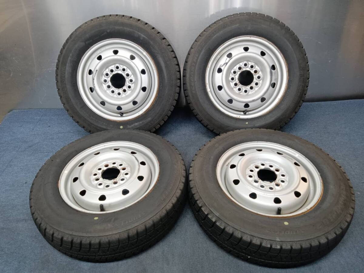 ★8-9分山★24年製★ ブリヂストンICEPARTNER 2 145/80R13　マルチスチール 13×4J 4H-100/110/114.3 スタッドレス 軽自動車等　A226