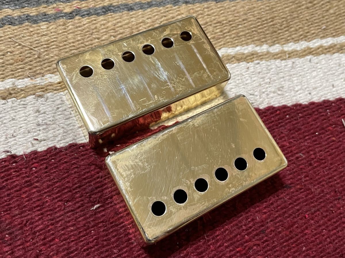 ゴールド ハムバッカーカバー エイジド レリック