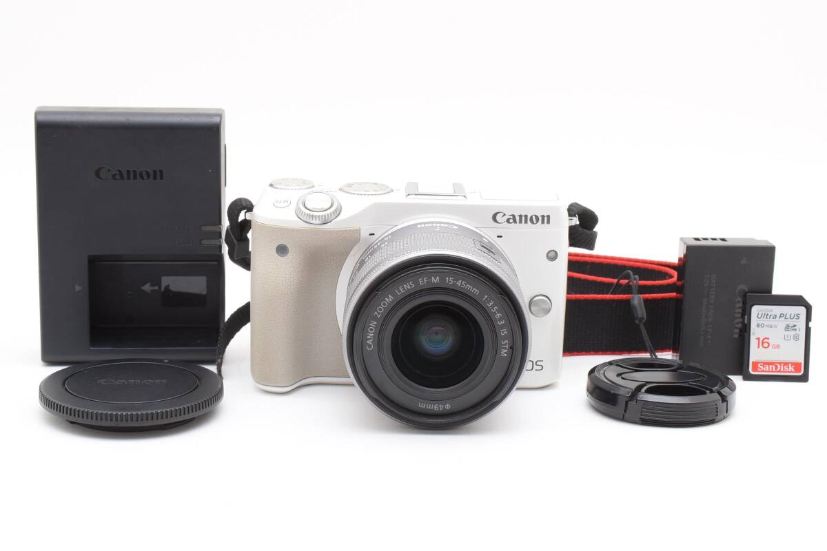 ★良品 完全動作品★ Canon キヤノン EOS M3 レンズキット
