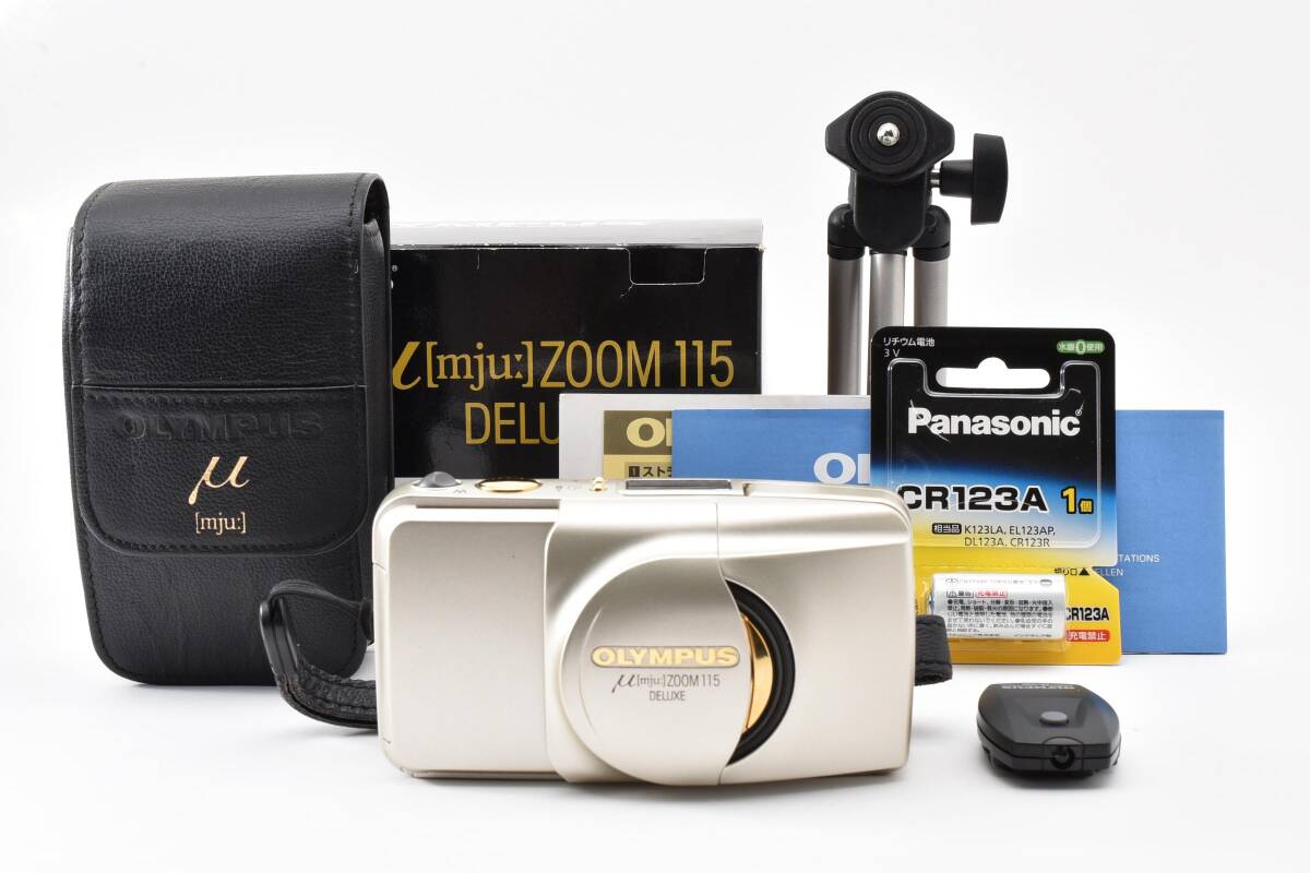 ★極上美品 完動品★ OLYMPUS オリンパス μ［mju:］ zoom 115 DELUXE