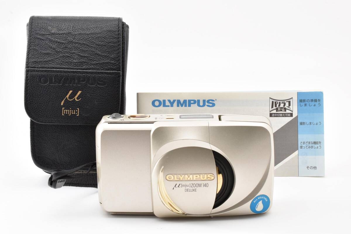 ★ケース付 美品 完動品★ OLYMPUS オリンパス μ［mju:］ zoom 140 DELUXE