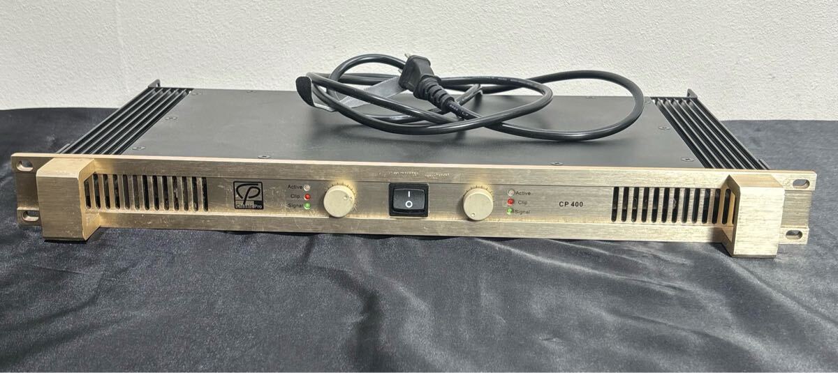 100 7.28 8.5 No.5 CP 400 CLASSIC PRO（クラシックプロ）の「CPシリーズ」ステレオ・パワーアンプ(CP400 通電確認品