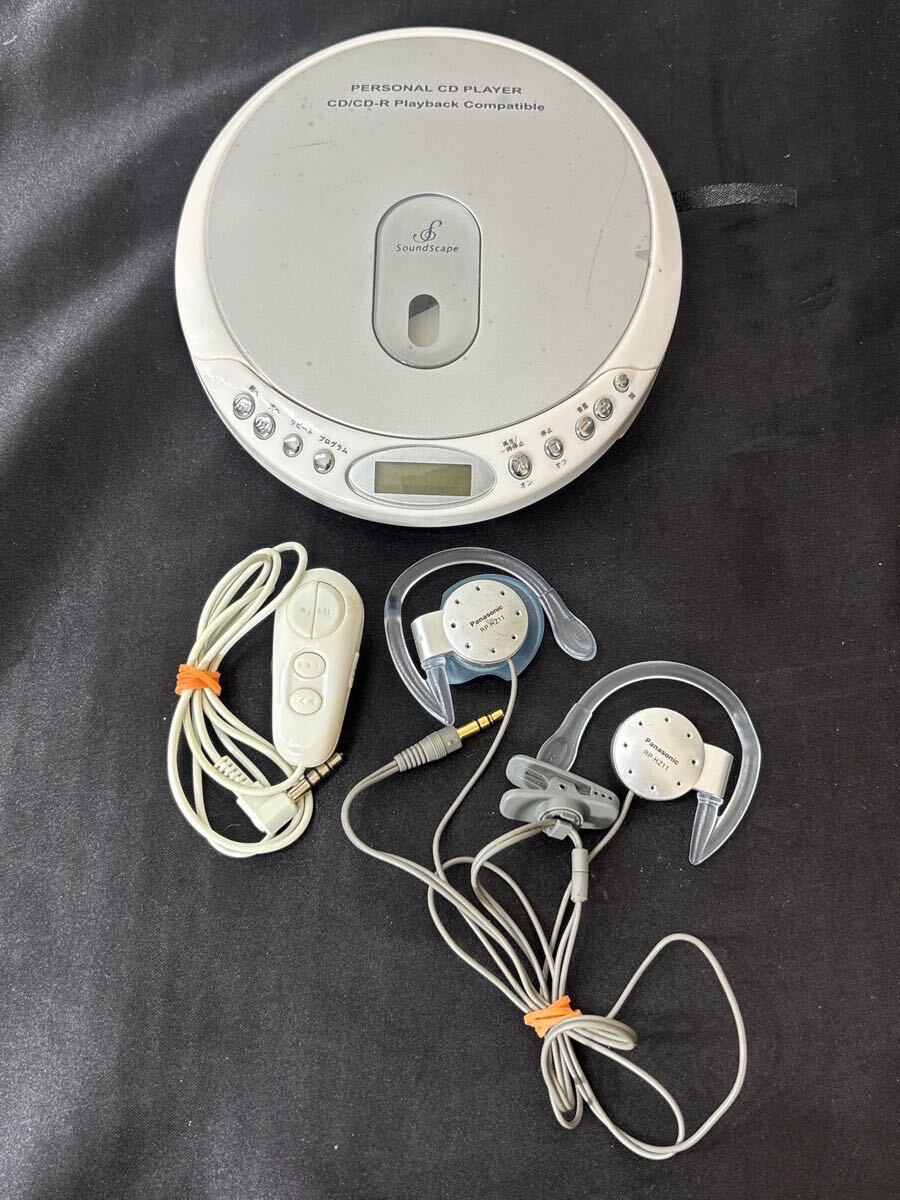 60 8.18.19 お67 視聴確認品　ポータブルCDプレーヤー型式：SS-202 SL パナソニック　RP-HZ11 現状