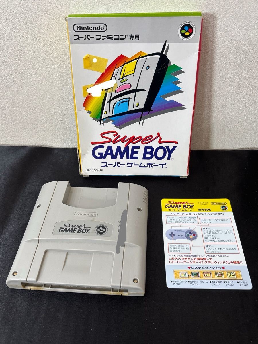 ポスト　お67 8.18.19 スーパーゲームボーイSHVC-SGB 未確認ジャンク　名前記載あり