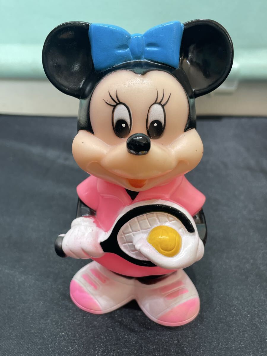 プラス　8.18.19 お75 ディズニー ミニーマウス ソフビ 貯金箱 三菱銀行