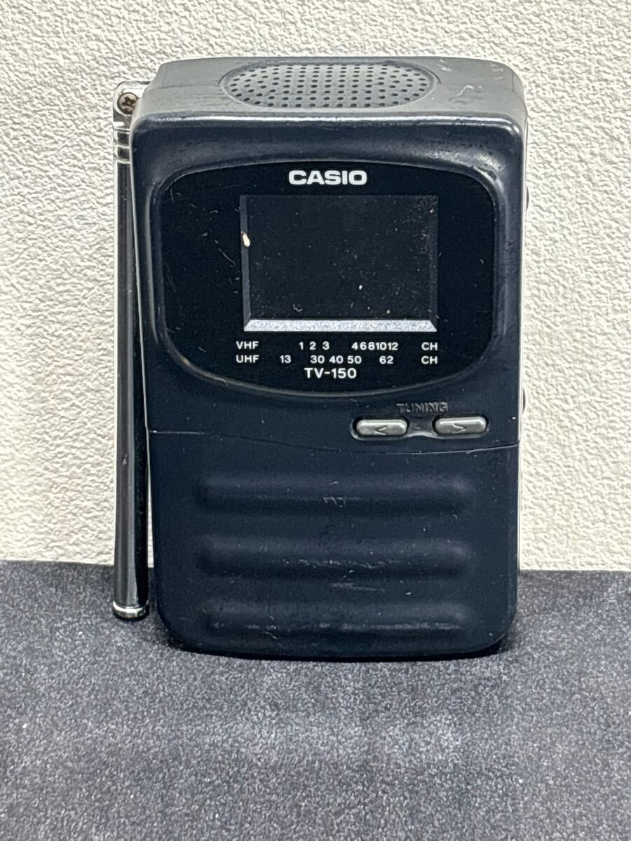 60 8..ぐ　お84 CASIOMODEL TV-150 通電不可　ジャンク ポータブルテレビ レトロ