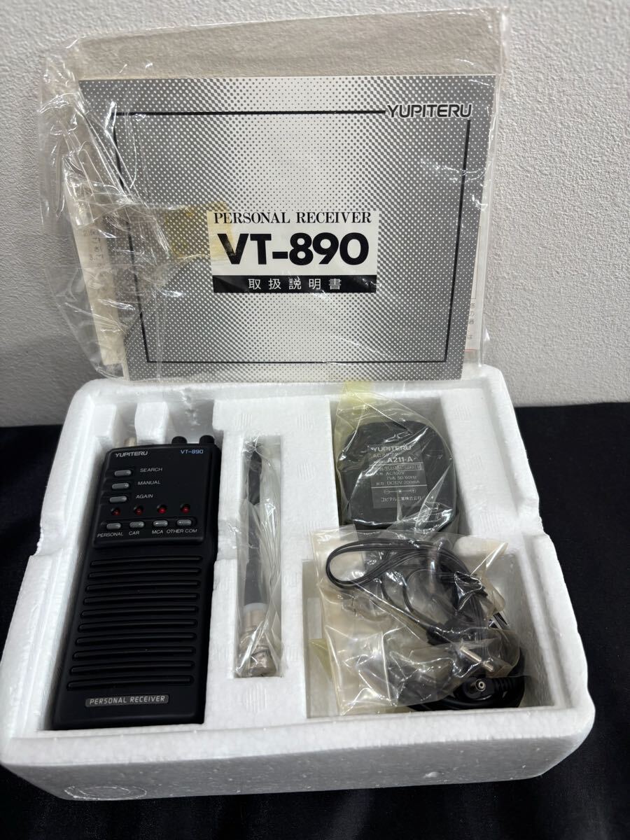 60 8.ぐ　お84 通電確認品　PERSONAL RECEIVER MODEL No. VT-890 YUPITERU 美品