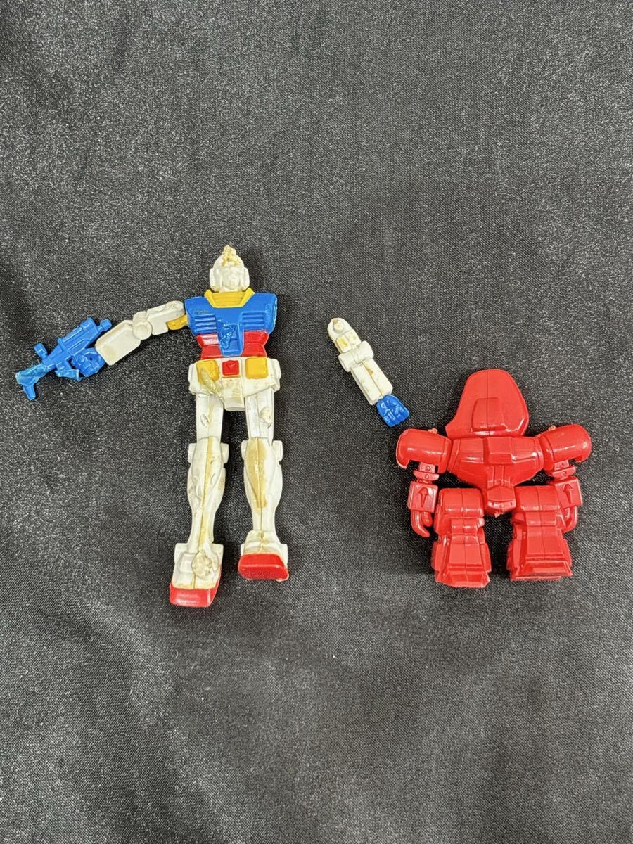 ミニ　8.17 21 お80 当時物玩具　部品取り　希少昭和レトロ クローバー 機動戦士ガンダム ミニダイカスト 2体セット 当時物