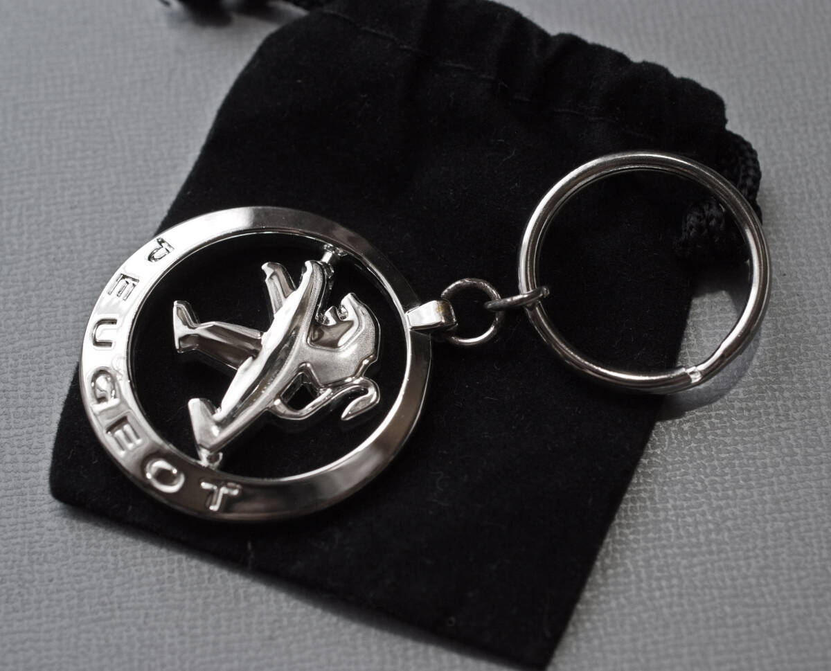 ◇ PEUGEOT キーホルダー 仏プジョー純正品 Ｌ75㎜ / 106 205 206 207 208 308 408 508 2008 3008 5008 vogue ocitys metro