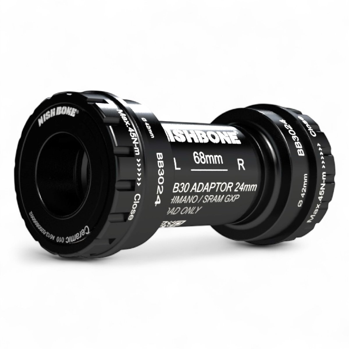 WISHBONE ウィッシュボーン BB3024 ボトムブラケット BB30 シマノロード、SRAM GXPクランク用 新品 レターパックプラス送料無料
