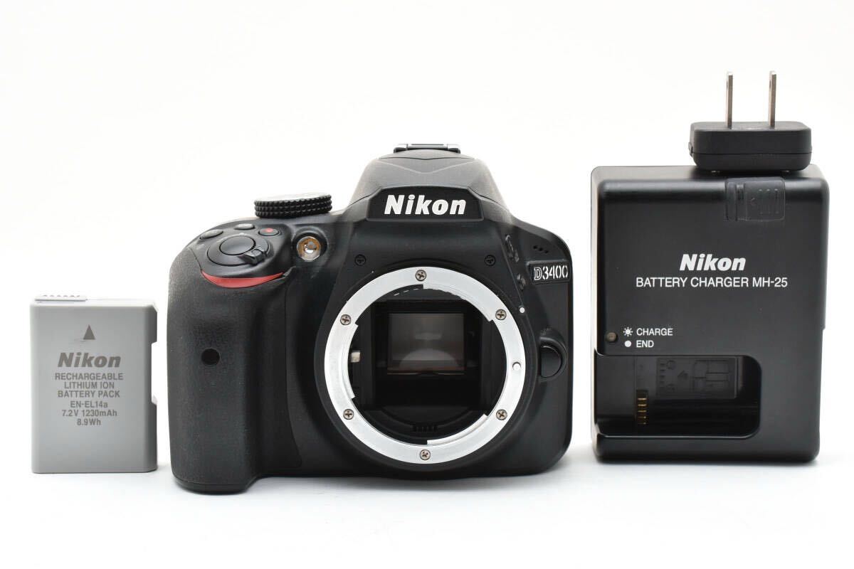 【美品・動作品】Nikon D3400　充電器・バッテリー付き　No.820