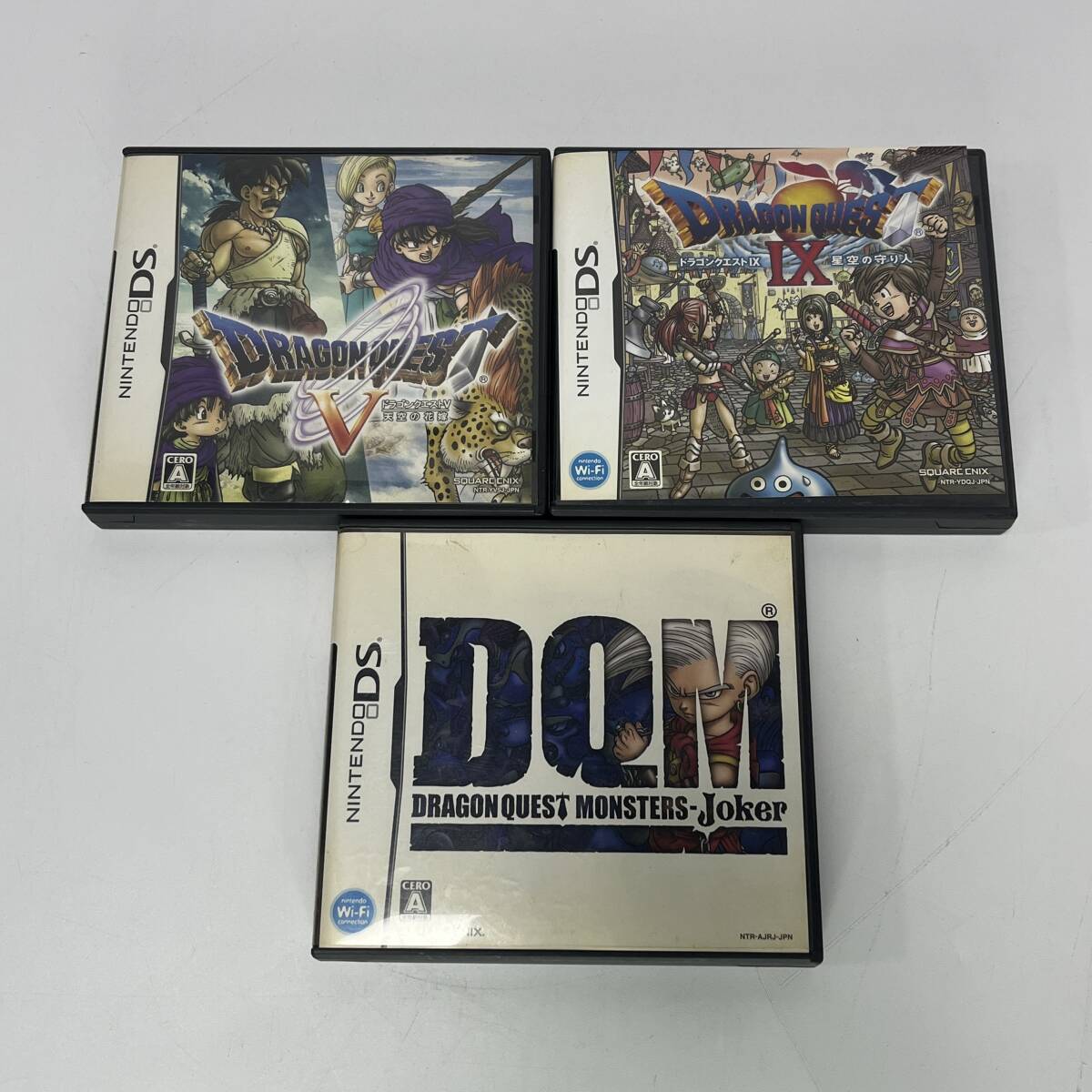 【64395V】動作品 DS ゲームソフト ドラゴンクエスト まとめて3点 天空の花嫁 星空の守り人 ジョーカー 経年保管品