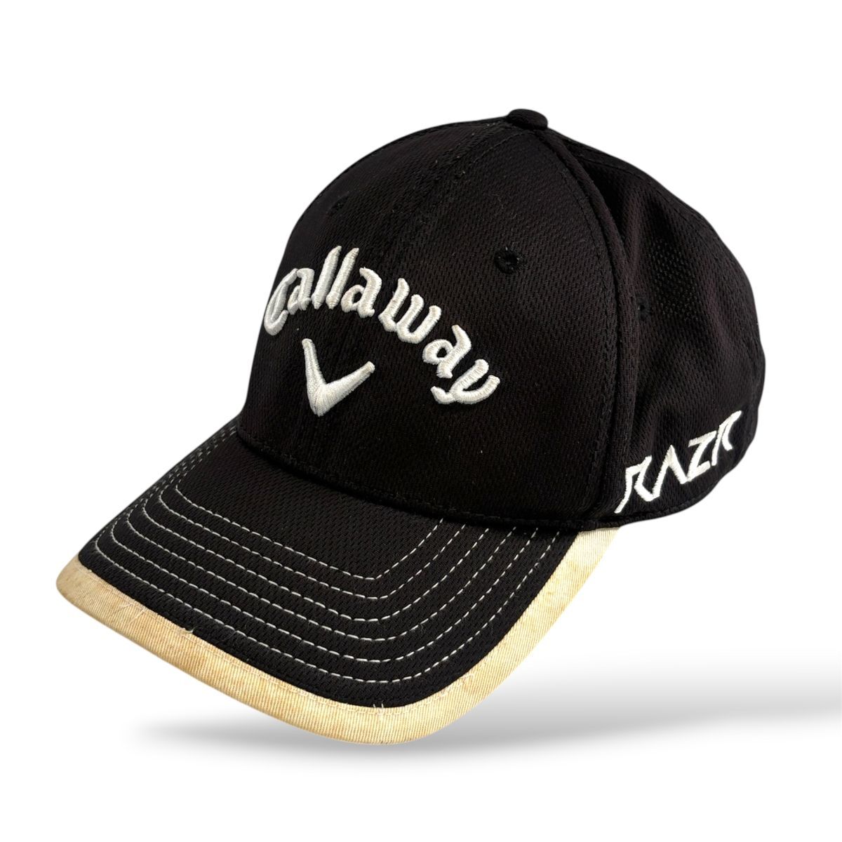 NEW ERA ニューエラ 製 ★ Callaway キャロウェイ ゴルフキャップ DIABLO Octane 黒 RAZR スポーツウェア ハット GOLF CAP 古着
