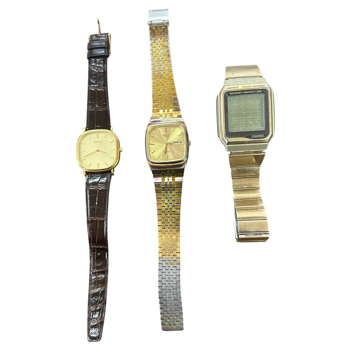 ジャンク品　腕時計　３点セット　CASIO　RADO　SEIKO　不動品