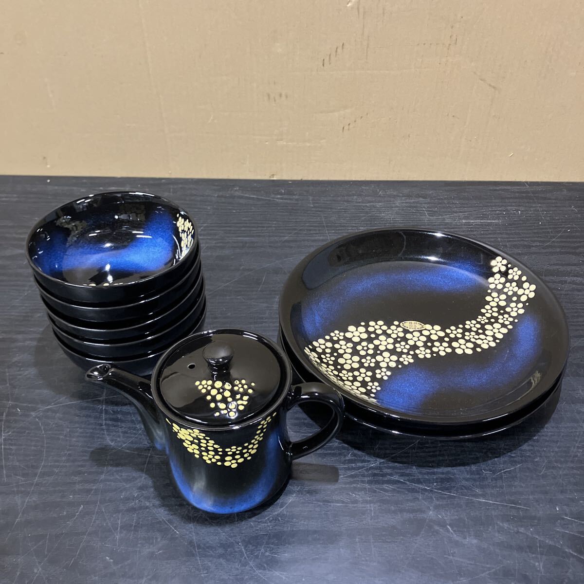 TKM972 未使用★ 美濃焼 水峰窯 和食器セット 陶器 皿 椀 保管品