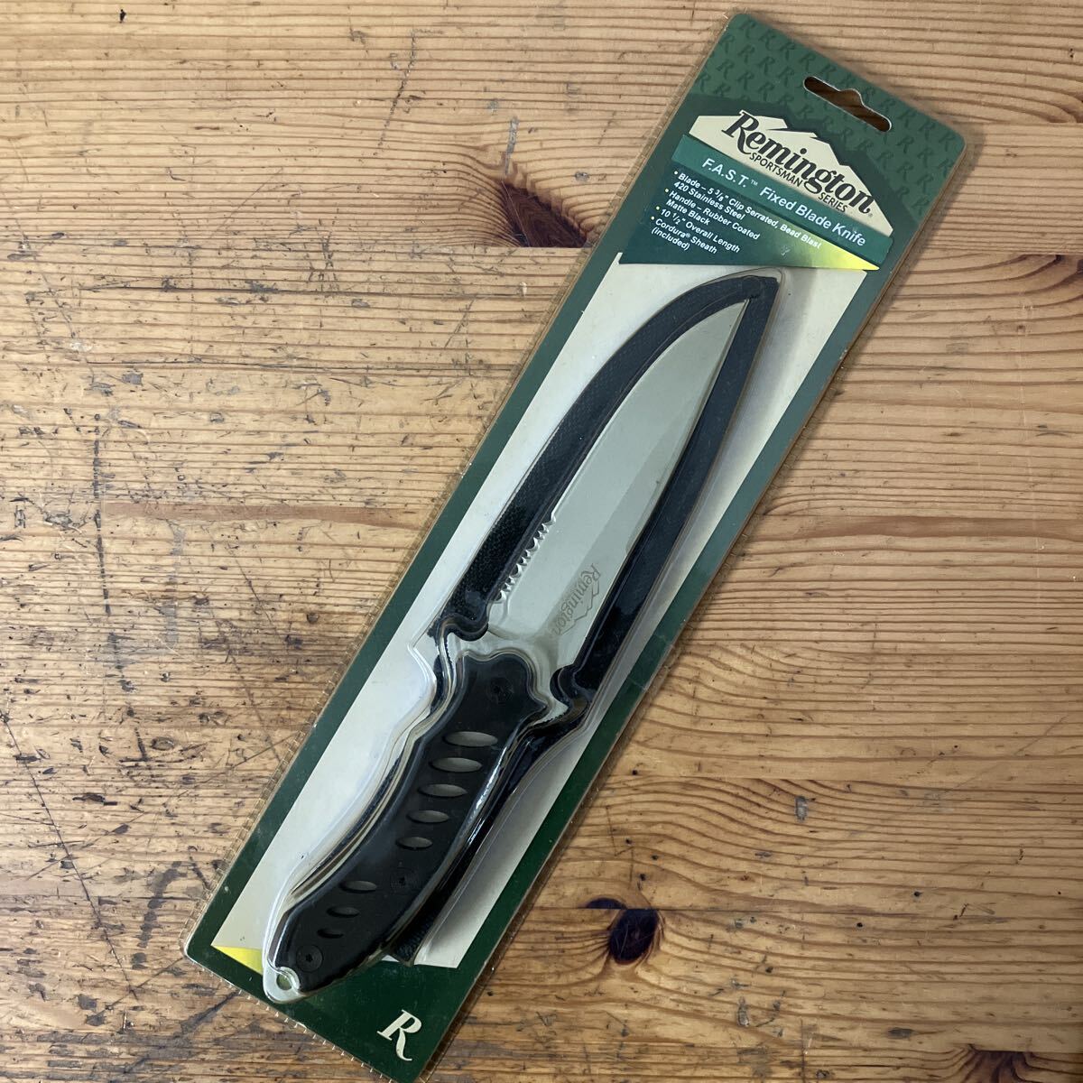 TKK433【未開封★】Remington レミントン F.A.S.T. シリーズ Fixed Blade Knife サバイバルナイフ ケース付き 保管品