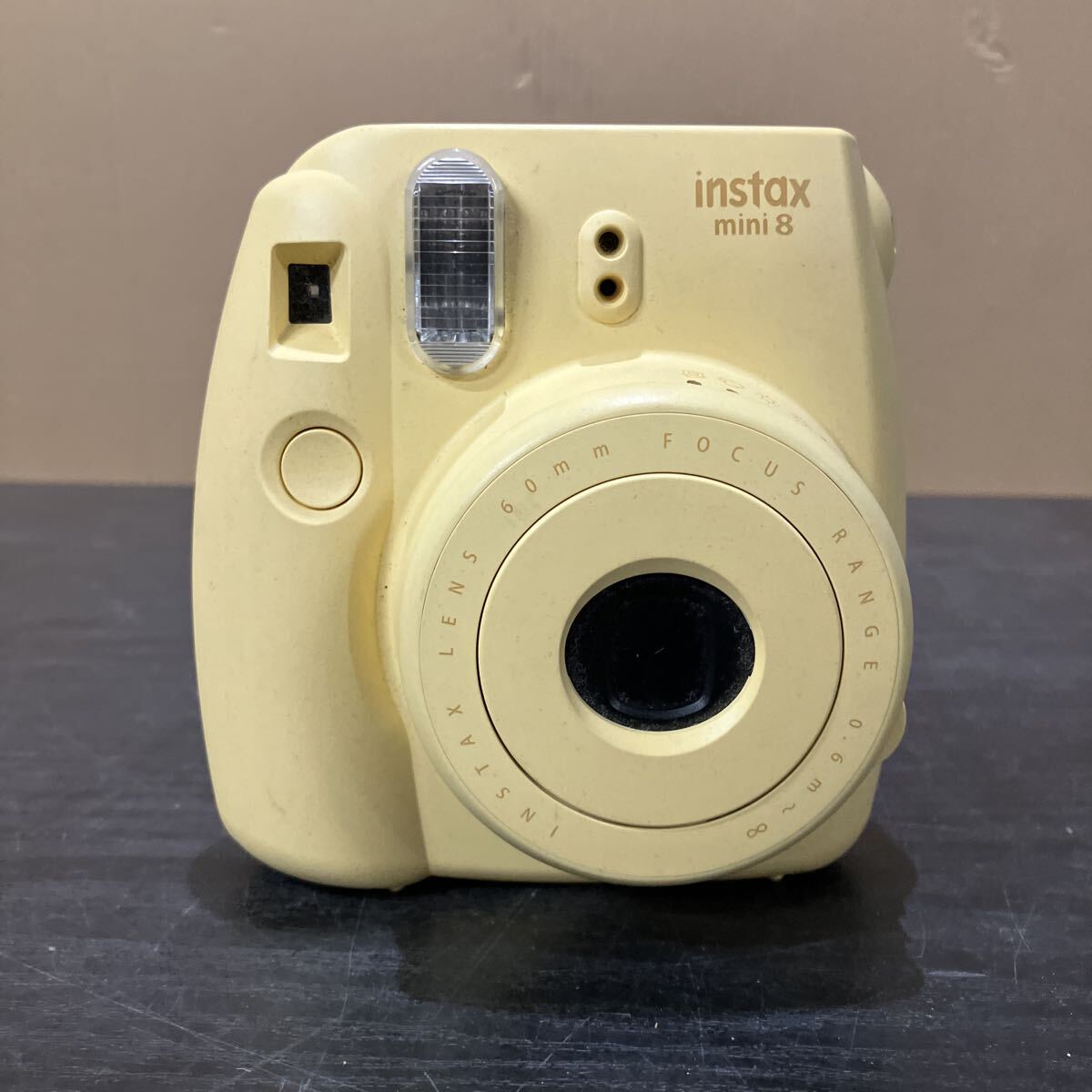 TKK449 FUJIFILM instax mini 8 富士フィルム チェキ インスタントカメラ イエロー 通電のみ確認済み 現状品