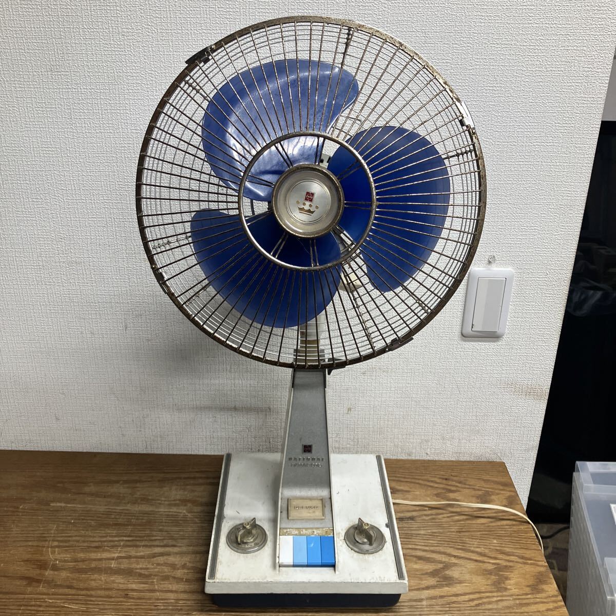 TKK469 National PANACOOL ナショナル 扇風機 F-30LG 昭和レトロ アンティーク 当時物 レトロ扇風機 動作品