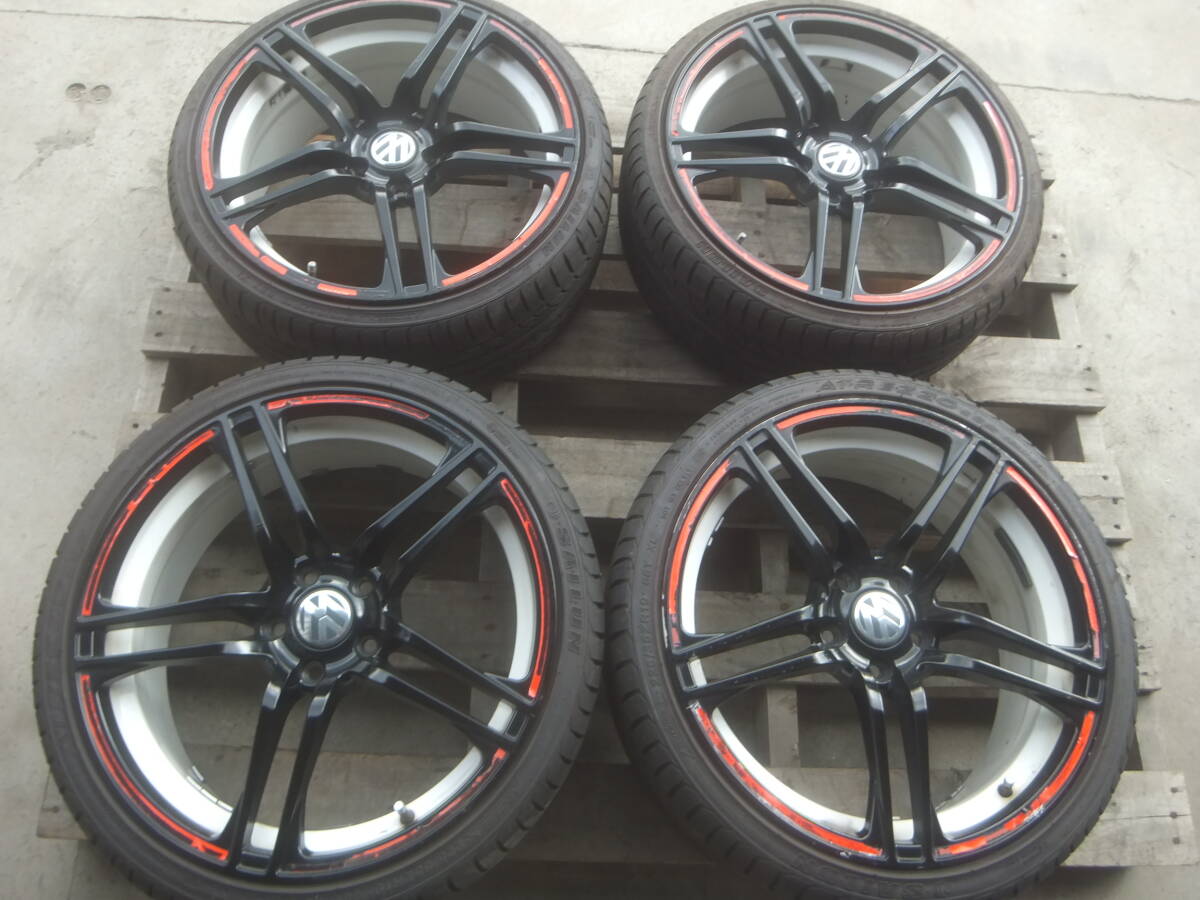 ザ・ビートル メーカー不明　アルミホイール　４本　19×8JJ　PCD112　＋45　225/35ZR19　2025年　