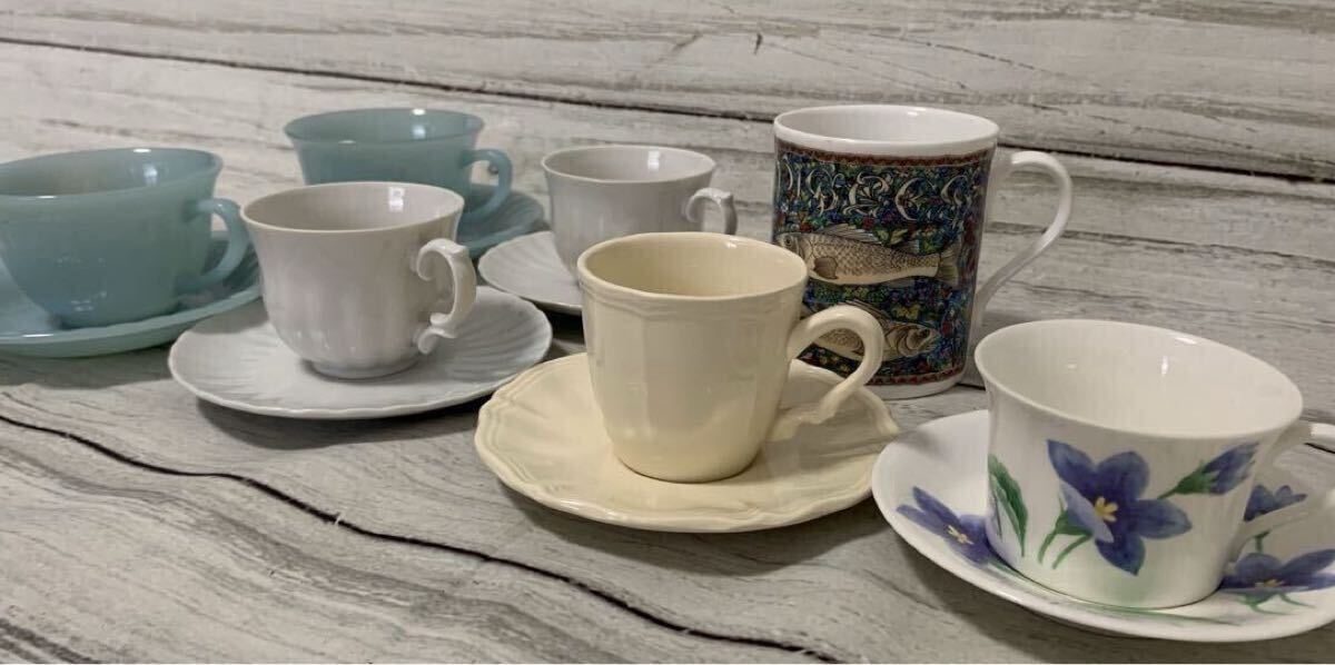 (まとめ)ブランド洋食器 カップ＆ソーサー マグカップ ノリタケ サルグミンヌ arcopal ロイヤルウースターWunsiedel Bavaria/Bareuther は