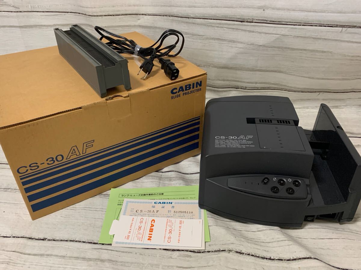 CABIN キャビン CS-30AF スライドプロジェクター 箱・付属品付 レトロ ブラック 通電確認済 現状品　は