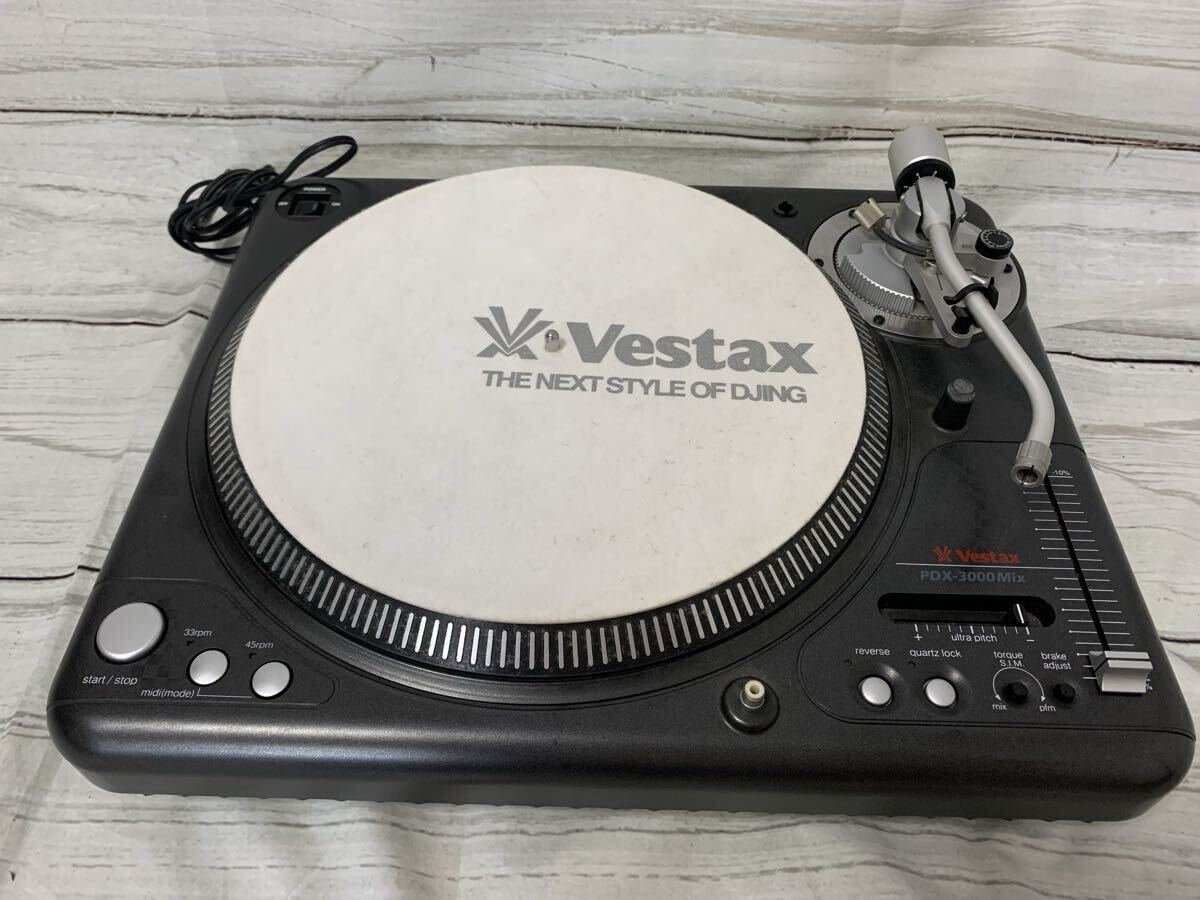 Vestax PDX-3000Mix ターンテーブル ベスタクス VESTAX DJ機器 オーディオ機器 本体 通電 現状品　② は