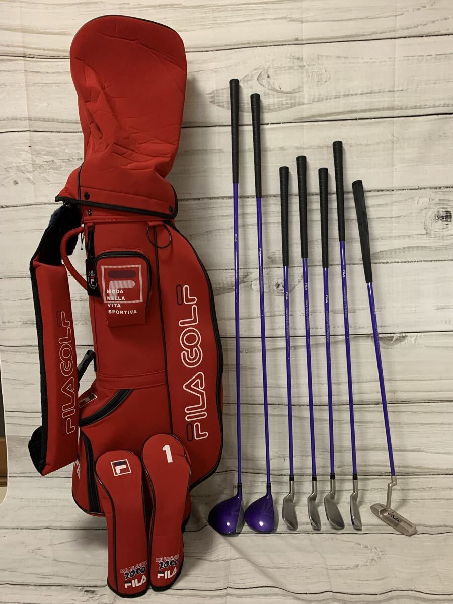 FILA GOLF レディースゴルフクラブセット フレックスL キャディバッグ付き 現状品　② は