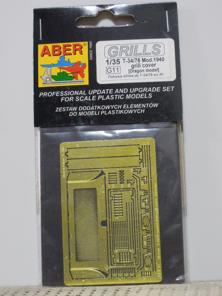 ABER 1/35 G11 - T-34/76 Mod.1940 grill cover