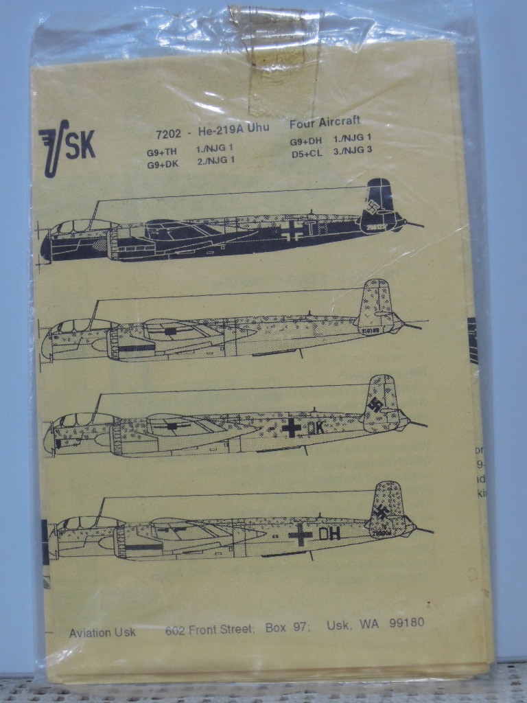 USK 1/72 - He-219A Uhu