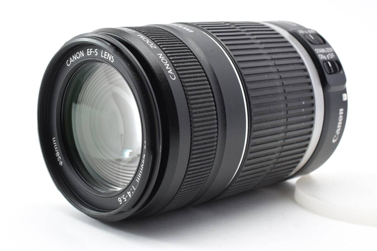 CANON ZOOM LENS EF-S 55-250mm F4-5.6 IS キヤノン レンズ #4724