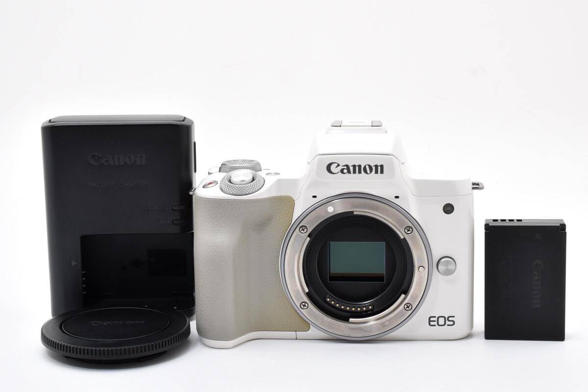 CANON EOS KISS M ホワイト キャノン ミラーレス一眼レフ #4504