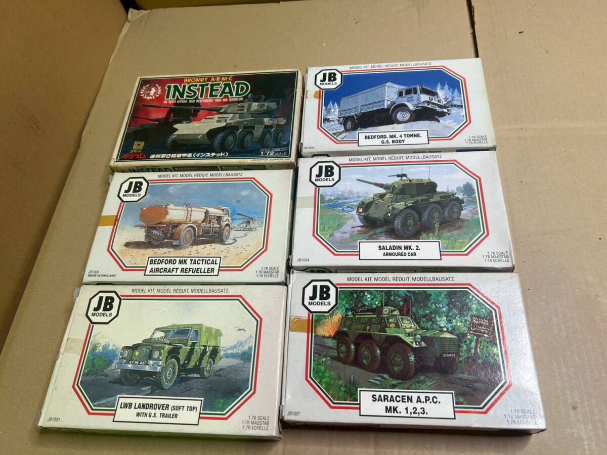 7＃W/J251L JBモデル SARACENA.P.C.MK.1/2/3 LWB Landrover SALADIN MK.2 BEDFORD MK TACTICAL等6点 現状/未確認 80S