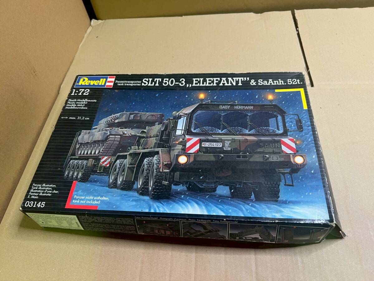 7＃W/J271L　レベル　1/72　SLT 50-3 エレファント 戦車運搬車 SLT 50-3 ELEFANT & SaAnh.52t　中身未開封 現状/未確認　80サイズ
