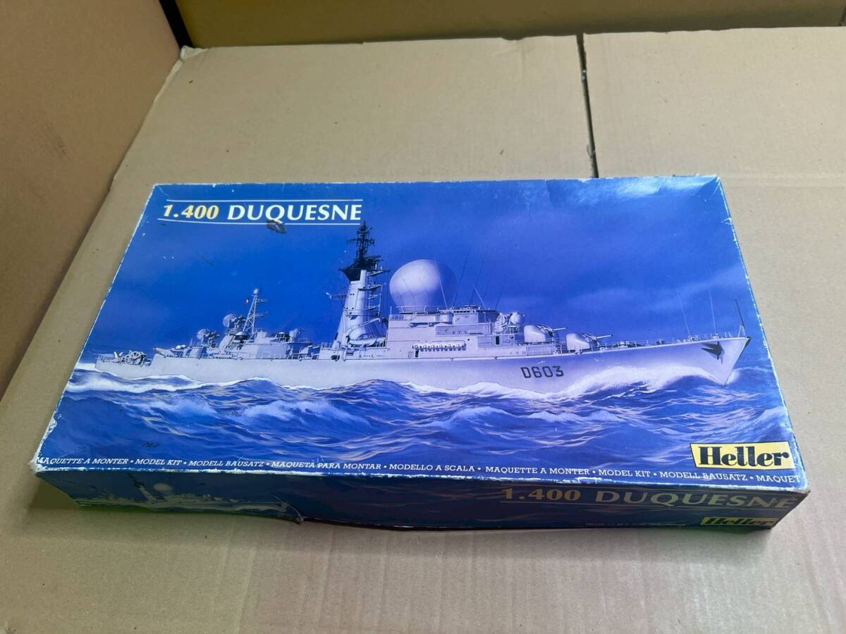7＃W/J274L　Heller エレール 1/400 DUQUESNE デュケーヌ フランス軍 重巡洋艦　中身未開封　現状/未確認　100サイズ