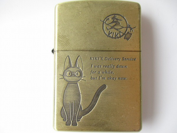 D48 Zippo ジッポライター ジブリ 魔女の宅急便 ジジ 黒猫 レターパック 現状品 府中