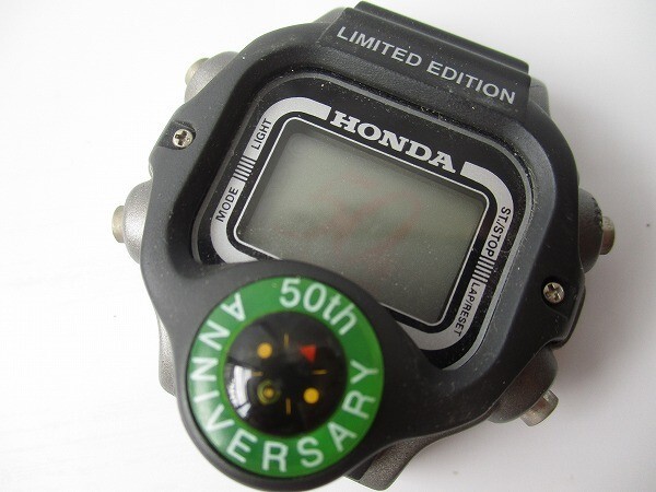 D46 HONDA 本田 ホンダ 50th ANNIVERSARRY ブレス無し スクエア メンズ クォーツ レターパック 現状品 府中